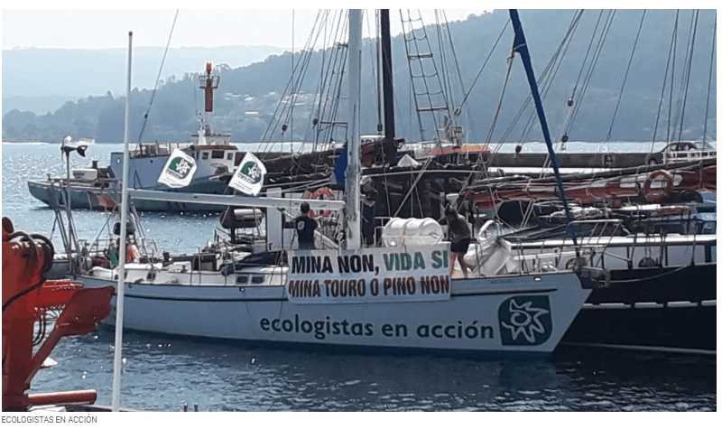 Barcos de importantes asociacións ecoloxistas reivindican nos portos&nbsp;galegos